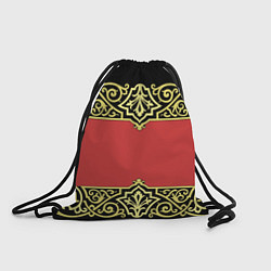 Рюкзак-мешок Славянский Узор Вензеля 3D, цвет: 3D-принт