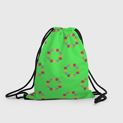Рюкзак-мешок ГЕРБАРИЙ ИЗ ЛИСТЬЕВ, цвет: 3D-принт