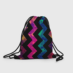 Рюкзак-мешок Геометрический паттерн Neon, цвет: 3D-принт