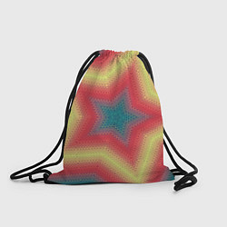 Рюкзак-мешок Звездный современный узор, цвет: 3D-принт
