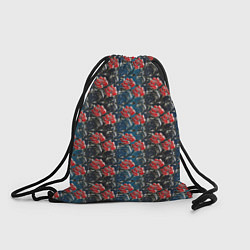 Рюкзак-мешок Flowers Pattern, цвет: 3D-принт