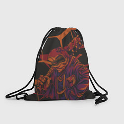 Рюкзак-мешок Злая акула с булавой, цвет: 3D-принт