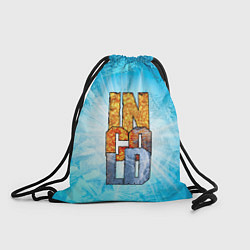 Рюкзак-мешок IN COLD logo with blue ice, цвет: 3D-принт
