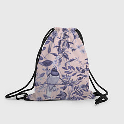 Рюкзак-мешок Цветы Флизелиновые Тропики, цвет: 3D-принт