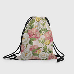 Рюкзак-мешок Цветы Английские Розы, цвет: 3D-принт