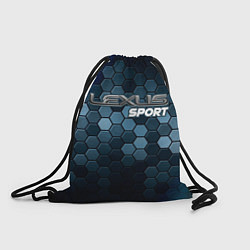 Рюкзак-мешок ЛЕКСУС Sport Соты, цвет: 3D-принт