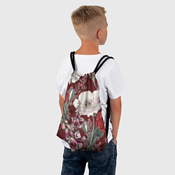 Рюкзак-мешок Цветы Красного Мака, цвет: 3D-принт — фото 2