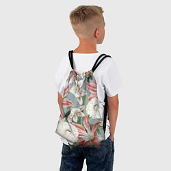 Рюкзак-мешок Цветы Романтические Лилии, цвет: 3D-принт — фото 2