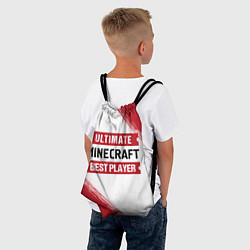 Рюкзак-мешок Minecraft: таблички Best Player и Ultimate, цвет: 3D-принт — фото 2