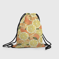 Рюкзак-мешок Летние Апельсины, цвет: 3D-принт