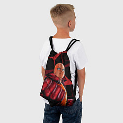 Рюкзак-мешок Ванпанчмен- человек одного удара, цвет: 3D-принт — фото 2