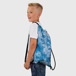 Рюкзак-мешок Цветочный летний паттерн, цвет: 3D-принт — фото 2