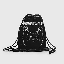 Мешок для обуви Группа Powerwolf и Рок Кот