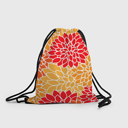 Рюкзак-мешок Летний цветочный паттерн, цвет: 3D-принт