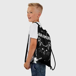 Рюкзак-мешок Группа Paramore и Рок Кот, цвет: 3D-принт — фото 2