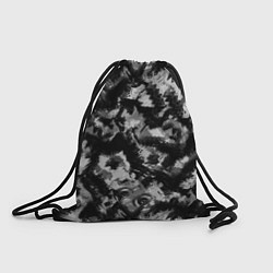 Рюкзак-мешок Черно-белый абстрактный камуфляж, цвет: 3D-принт