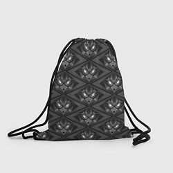 Рюкзак-мешок Черно-белый современный узор арт-деко, цвет: 3D-принт