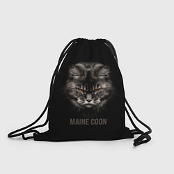 Рюкзак-мешок Maine coon - кот, цвет: 3D-принт