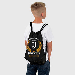 Рюкзак-мешок Лого Juventus и надпись Legendary Football Club на, цвет: 3D-принт — фото 2