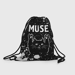 Рюкзак-мешок Группа Muse и Рок Кот, цвет: 3D-принт