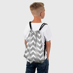Рюкзак-мешок Геометрический узор арт деко на белом фоне, цвет: 3D-принт — фото 2