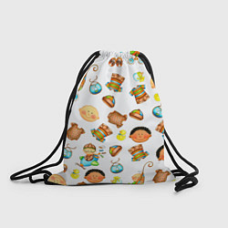 Рюкзак-мешок TEXTURE OF CHILDRENS PICTURES, цвет: 3D-принт