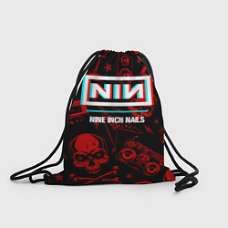 Рюкзак-мешок Nine Inch Nails Rock Glitch, цвет: 3D-принт