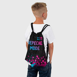 Рюкзак-мешок Depeche Mode Neon Gradient, цвет: 3D-принт — фото 2