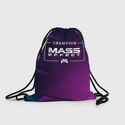 Рюкзак-мешок Mass Effect Gaming Champion: рамка с лого и джойст, цвет: 3D-принт