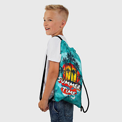 Рюкзак-мешок Summer time - летнее время, цвет: 3D-принт — фото 2
