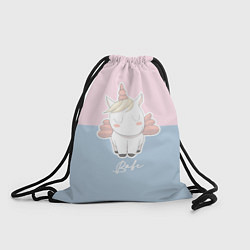 Рюкзак-мешок Малыш Единорог, цвет: 3D-принт