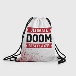 Рюкзак-мешок Doom: красные таблички Best Player и Ultimate, цвет: 3D-принт