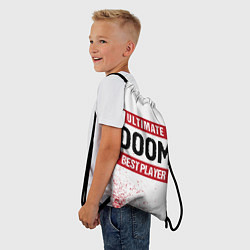 Рюкзак-мешок Doom: красные таблички Best Player и Ultimate, цвет: 3D-принт — фото 2