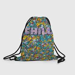 Рюкзак-мешок CHILLрасслабляться, цвет: 3D-принт