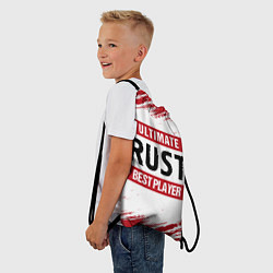 Рюкзак-мешок Rust: красные таблички Best Player и Ultimate, цвет: 3D-принт — фото 2
