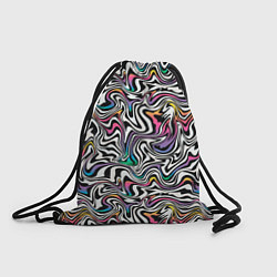 Рюкзак-мешок Цветная оптическая иллюзия, цвет: 3D-принт