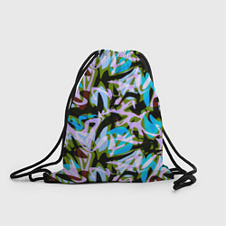 Рюкзак-мешок Абстрактный узор Пятна краски, цвет: 3D-принт