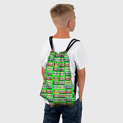 Рюкзак-мешок VINTAGE AUDIO CASSETTES, цвет: 3D-принт — фото 2