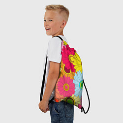 Рюкзак-мешок CHAMOMILE CHRYSANTHEMUMS, цвет: 3D-принт — фото 2