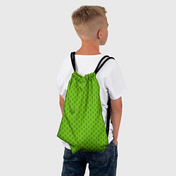 Рюкзак-мешок Зеленые ячейки текстура, цвет: 3D-принт — фото 2