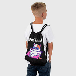 Рюкзак-мешок Кристина КОШЕЧКА Потертости, цвет: 3D-принт — фото 2