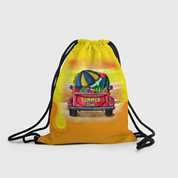 Рюкзак-мешок Summer time Пикап с арбузами, цвет: 3D-принт