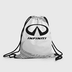 Мешок для обуви Infiniti Speed на светлом фоне со следами шин