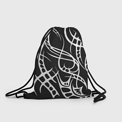 Рюкзак-мешок Карбон с узорами, цвет: 3D-принт