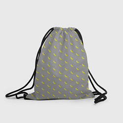 Рюкзак-мешок Бананы на сером фоне, цвет: 3D-принт
