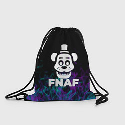 Рюкзак-мешок Five Nights At Freddys - огонь неон, цвет: 3D-принт