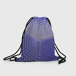 Рюкзак-мешок Неоновые кубы - оптическая иллюзия, цвет: 3D-принт