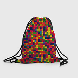 Рюкзак-мешок Компьютерная мозаика, цвет: 3D-принт