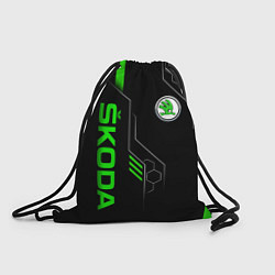 Рюкзак-мешок SKODA - БРОНЯ БУДУЩЕГО, цвет: 3D-принт