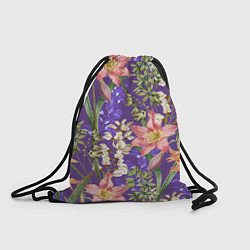 Рюкзак-мешок Яркий Цветочный Сад, цвет: 3D-принт